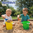 6 Pack Beach Buckets With Shovels – 7.5" Sand Pails & Shovels