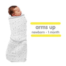 3-in-1 Swaddle Trio — Starlight Gray — Premium Activewear Jersey Knit — Arms Up, Arms Down, Arms Out