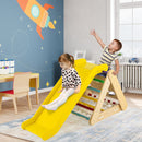 4 in 1 Triangle Climber Toy With Sliding Board and Climbing Net-Multicolor