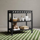 Changing Table with Water-Resistant Changing Pad - Black