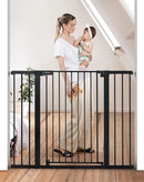 Extra Tall Baby Gate for Stairs and Doorways - Black