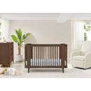 Delta Children Noah 4-In-1 Convertible Crib Greenguard Gold Certified - Teak Brown