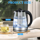 Electric Kettle with Stainless Steel Removable Infuser: 2L