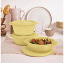 6-Piece Store, Serve and Go Bowl Food Storage Set - Yellow