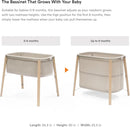 Snoozi Bassinet - Sandy Beige
