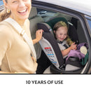 Revolve360 Extend All-in-One Rotating Car Seat with Green & Gentle Fabric - Quartz