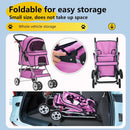 4-Wheel Dog Cat Stroller