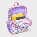 23L Floral Backpack - Botanical Woven Bookbag