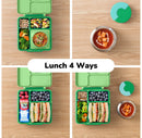 Insulated Bento Lunch Box with Leakproof Thermos Food Jar - Green Apple