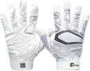 Cutters Game Day Receiver Youth Sports Gloves - White Topo L/XL