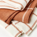 3pk Kitchen Towels - Terracotta Orange