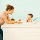 Sit & Soak Non-Slip Dual-Stage Baby Bathtub - Padded Foam - Blue and Grey