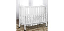 3 in-1 Portable Folding Stationary Side Crib, White