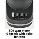 6-Speed Blender with 48 oz Jar - Black