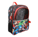 Kids' Backpack with Lunch Kit and Water Bottle - Black