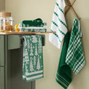 Holiday Kitchen Towels, 8-pack - Green