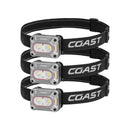 Rechargeable Dual Power Headlamps - Pack of 3
