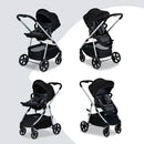 Grove Modular Lightweight Baby Stroller - Pindot Onyx Edition