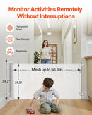Retractable Baby Gate - White