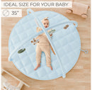 Play Gym & Tummy Time Mat - Stylish Activity Playmat for Infant Development & Playroom Decor