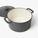 7.5qt Enamel Dutch Oven - Dark Gray