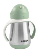 Stainless Steel Straw Sippy Cup - Sage