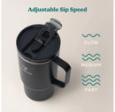 Vacuum Insulated Stainless Steel Travel Mug - Black