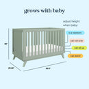 Otto 3-in-1 Convertible Crib - Light Sage