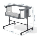 3 in 1 Baby Bassinet Beside Sleeper - Adjustable Height