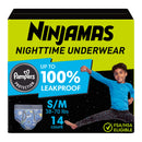 Nighttime Bedwetting Underwear - S/M - 14ct