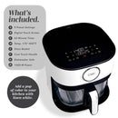 Air Fryer - 5.5Qt, Glass, 1400W
