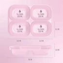 Snap and Nest 10pc 4 compartment Snack Food Storage Container Set Prism