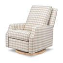 Electronic Swivel Glider Recliner - Tan Gingham