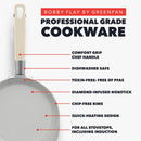 Ceramic Nonstick Aluminum Cookware Set - Cream