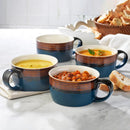 Set of 4 Oversized Mugs - Blue