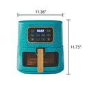 PW8402294814-02 5.8 Qt Air Fryer, Teal Speckle - Energy