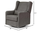 Arlo Recliner and Swivel Glider - Charcoal