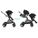 Pivot Xpand Travel System with LiteMax Infant Car Seat - Ayrshire Black