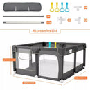 50"x50" 4-Panel Baby Playpen Spacious & Secure Portable Playard
