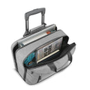 Recycled 15.6" Rolling Laptop Briefcase - Gray