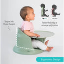 Ergonomic Baby Floor & Booster Seat with Tray - Sage