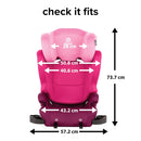 Cambria 2 XL, Dual Latch Connectors, 2-in-1 Belt Positioning Booster Seat - Pink