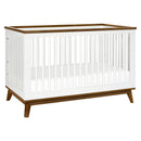 Scoot 3-in-1 Convertible Crib with Toddler Bed Kit - White/Natural Walnut