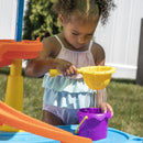 Two-Tier Blue Plastic Outdoor Water Table - Multi-color