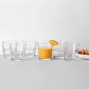 Glass Stackable Short Tumblers - Clear