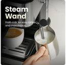 Espresso Machine with Steam Wand and Touch Controls - Stainless Steel