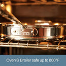 16pcCopper Core 5-Ply Stainless Steel Cookware Set - Silver