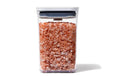 POP 1.1qt Plastic Short Small Square Food Storage Container White