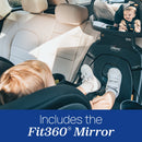 Fit360 Zip ClearTex Rotating Convertible Car Seat - Jet