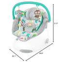 Comfy Baby Bouncer with Vibrating Infant Seat & Taggies